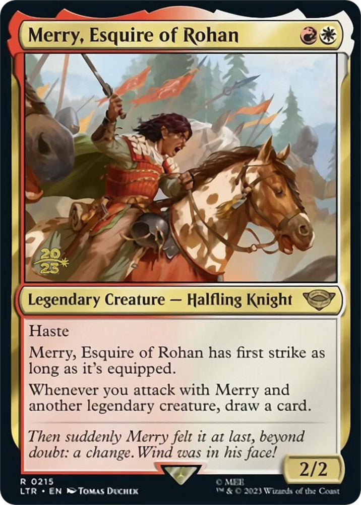 Merry, Esquire of Rohan [The Lord of the Rings: Tales of Middle-Earth Prerelease Promos] | Game Master's Emporium (The New GME)