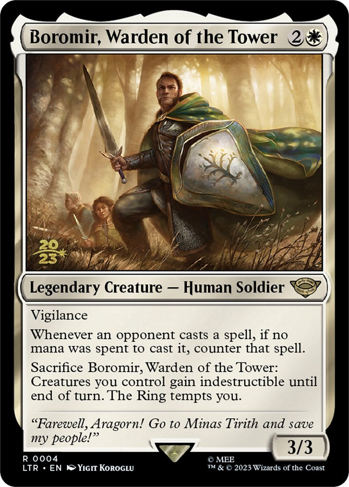 Boromir, Warden of the Tower [The Lord of the Rings: Tales of Middle-Earth Prerelease Promos] | Game Master's Emporium (The New GME)