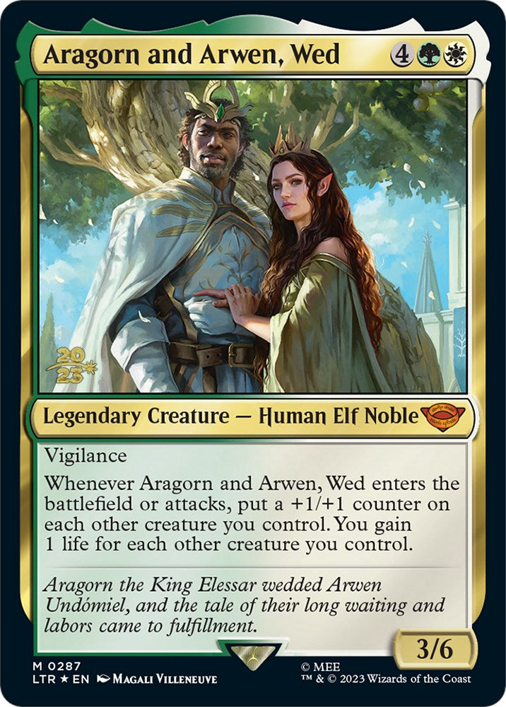 Aragorn and Arwen, Wed [The Lord of the Rings: Tales of Middle-Earth Prerelease Promos] | Game Master's Emporium (The New GME)