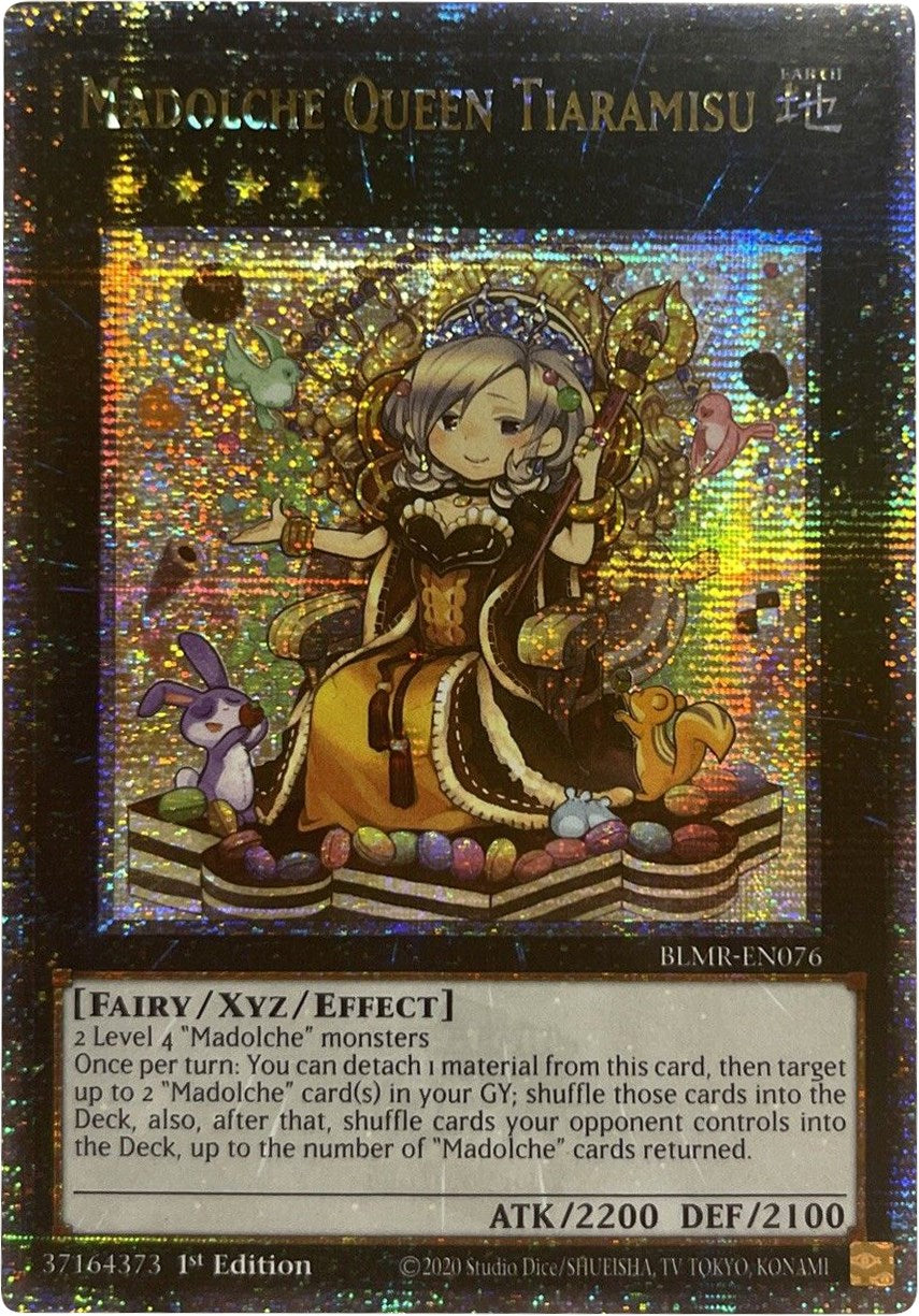 Madolche Queen Tiaramisu [BLMR-EN076] Quarter Century Secret Rare | Game Master's Emporium (The New GME)