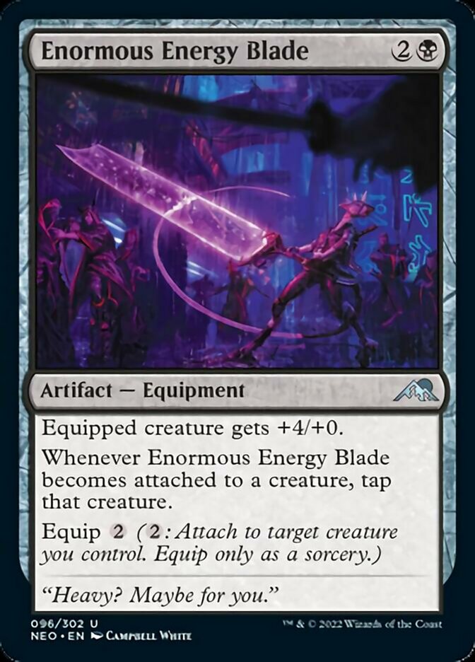 Enormous Energy Blade [Kamigawa: Neon Dynasty] | Game Master's Emporium (The New GME)