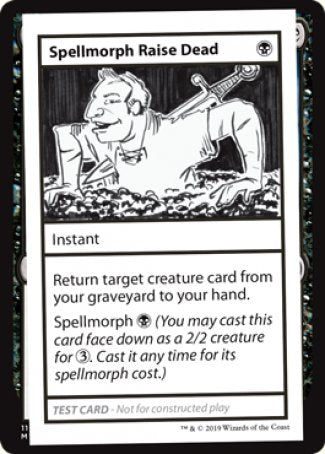 Spellmorph Raise Dead (2021 Edition) [Mystery Booster Playtest Cards] | Game Master's Emporium (The New GME)