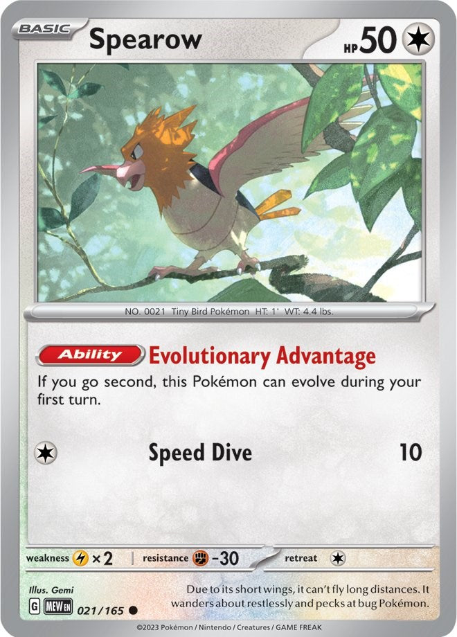 Spearow (021/165) [Scarlet & Violet: 151] | Game Master's Emporium (The New GME)
