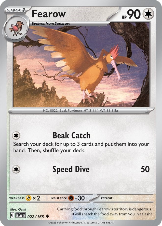 Fearow (022/165) [Scarlet & Violet: 151] | Game Master's Emporium (The New GME)