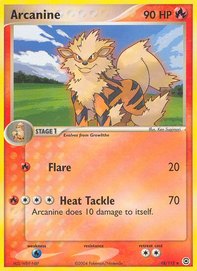 Arcanine (18/112) [EX: FireRed & LeafGreen] | Game Master's Emporium (The New GME)