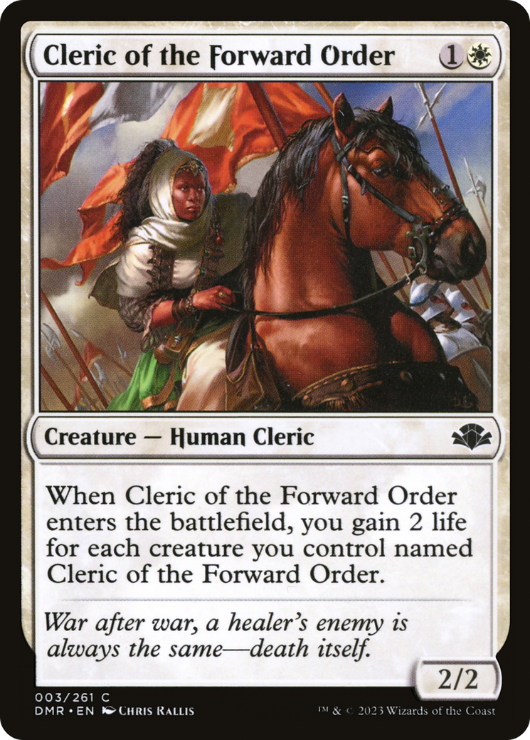 Cleric of the Forward Order [Dominaria Remastered] | Game Master's Emporium (The New GME)