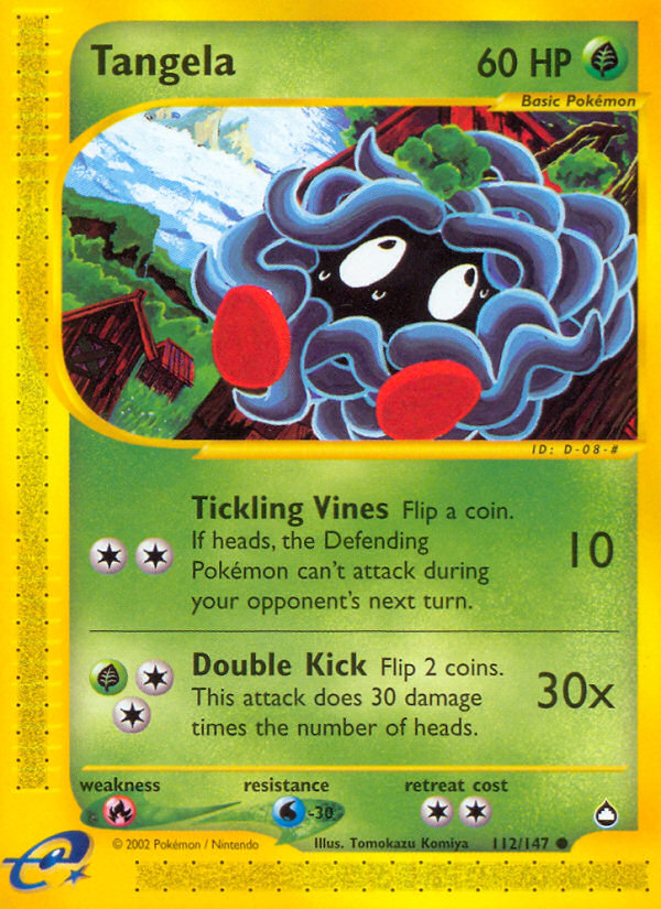 Tangela (112/147) [Aquapolis] | Game Master's Emporium (The New GME)