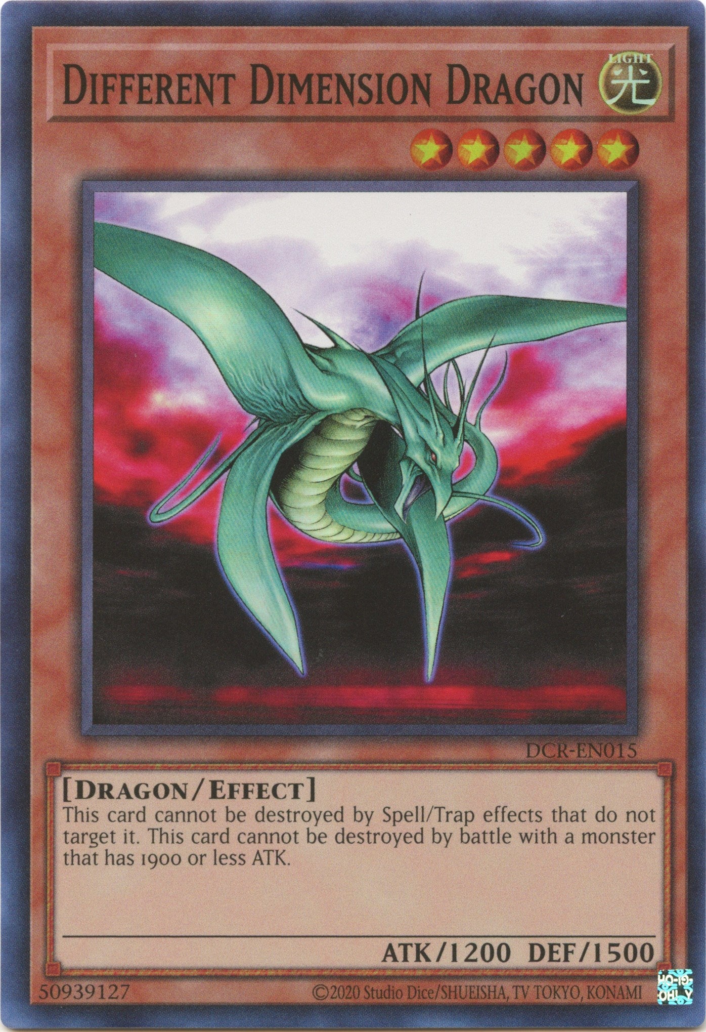 Different Dimension Dragon (25th Anniversary) [DCR-EN015] Super Rare | Game Master's Emporium (The New GME)