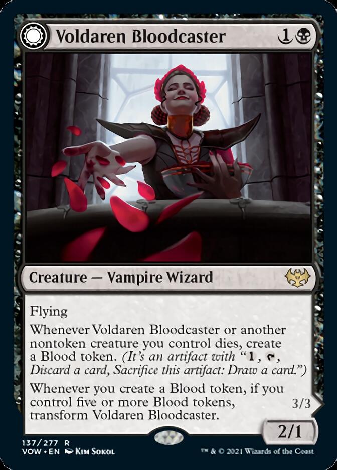 Voldaren Bloodcaster // Bloodbat Summoner [Innistrad: Crimson Vow] | Game Master's Emporium (The New GME)