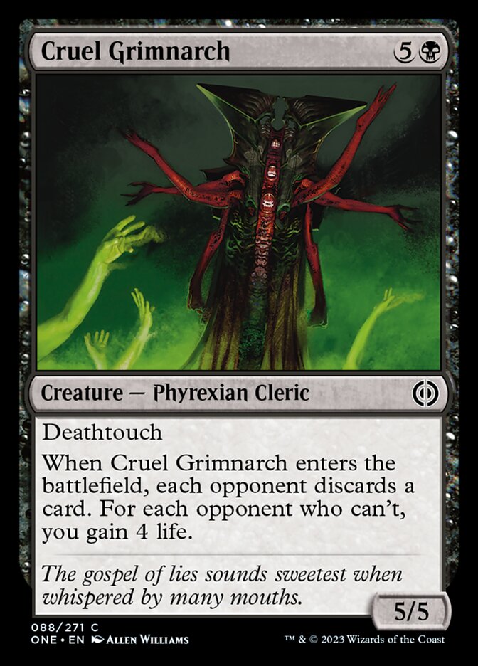 Cruel Grimnarch [Phyrexia: All Will Be One] | Game Master's Emporium (The New GME)
