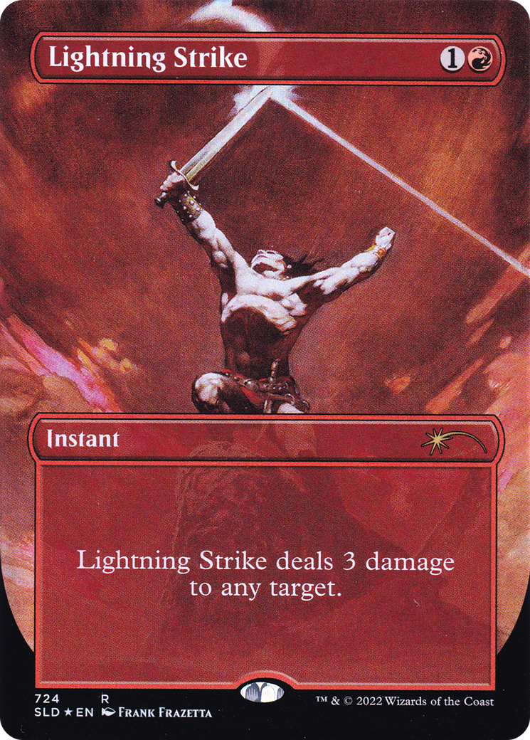 Lightning Strike (Borderless) [Secret Lair Drop Promos] | Game Master's Emporium (The New GME)
