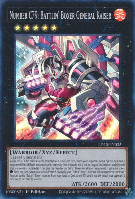 Number C79: Battlin' Boxer General Kaiser [LD10-EN035] Super Rare | Game Master's Emporium (The New GME)