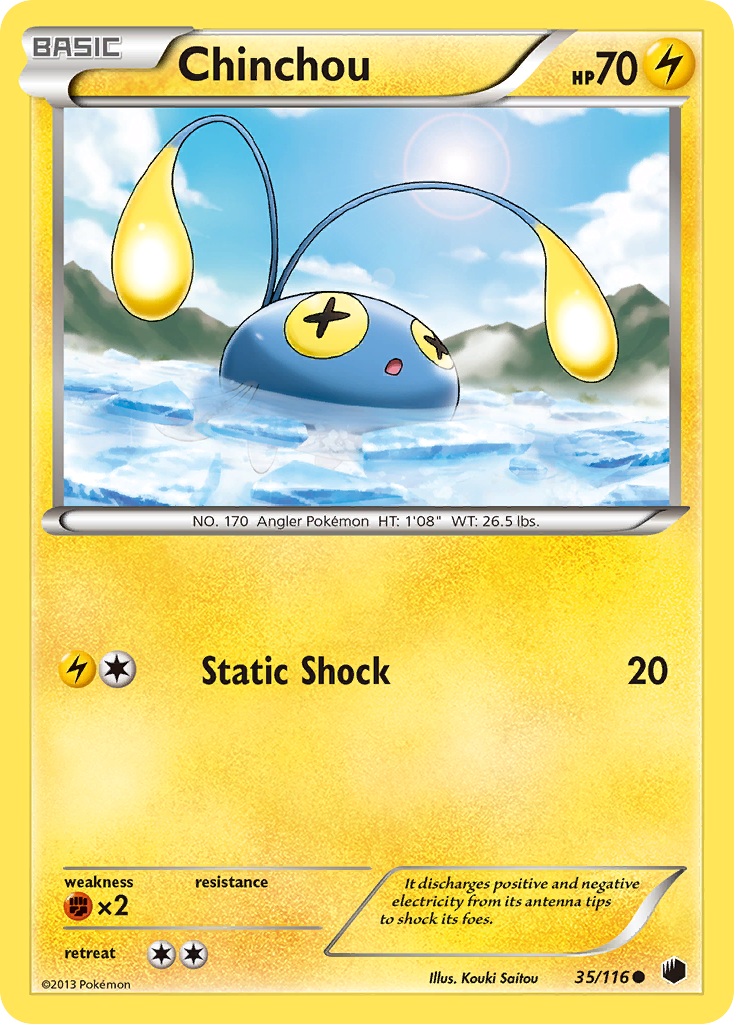 Chinchou (35/116) [Black & White: Plasma Freeze] | Game Master's Emporium (The New GME)