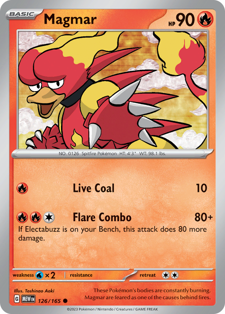 Magmar (126/165) [Scarlet & Violet: 151] | Game Master's Emporium (The New GME)