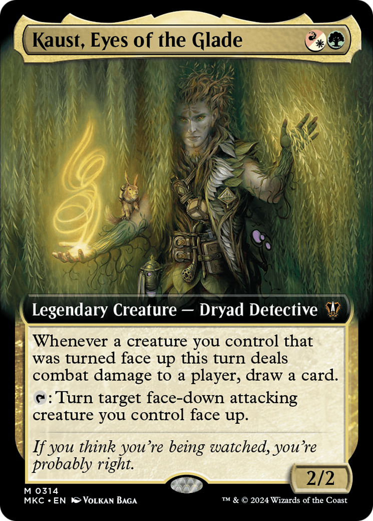 Kaust, Eyes of the Glade (Extended Art) [Murders at Karlov Manor Commander] | Game Master's Emporium (The New GME)
