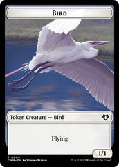 Bird // Phyrexian Myr Double-Sided Token [Commander Masters Tokens] | Game Master's Emporium (The New GME)