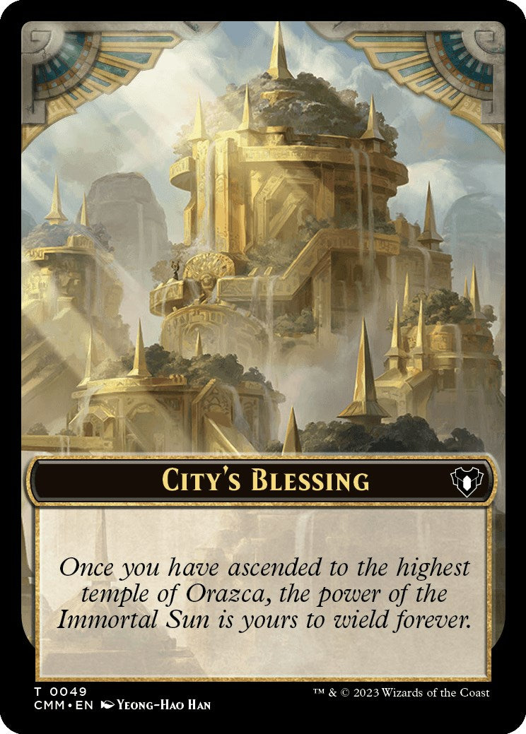 City's Blessing // Drake Double-Sided Token [Commander Masters Tokens] | Game Master's Emporium (The New GME)