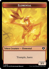 Elemental (0026) // Dwarf Berserker Double-Sided Token [Commander Masters Tokens] | Game Master's Emporium (The New GME)