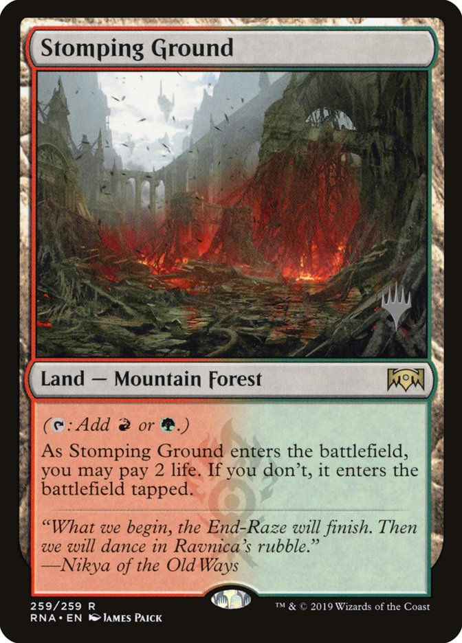 Stomping Ground (Promo Pack) [Ravnica Allegiance Promos] | Game Master's Emporium (The New GME)