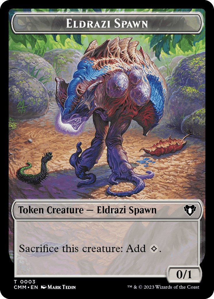 Eldrazi Spawn // Phyrexian Beast Double-Sided Token [Commander Masters Tokens] | Game Master's Emporium (The New GME)