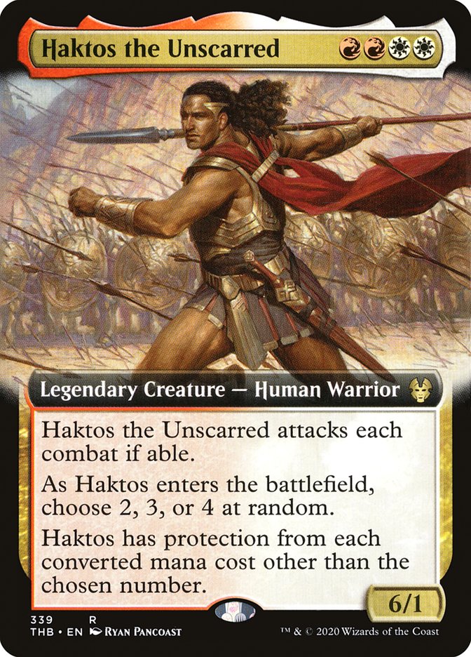 Haktos the Unscarred (Extended Art) [Theros Beyond Death] | Game Master's Emporium (The New GME)