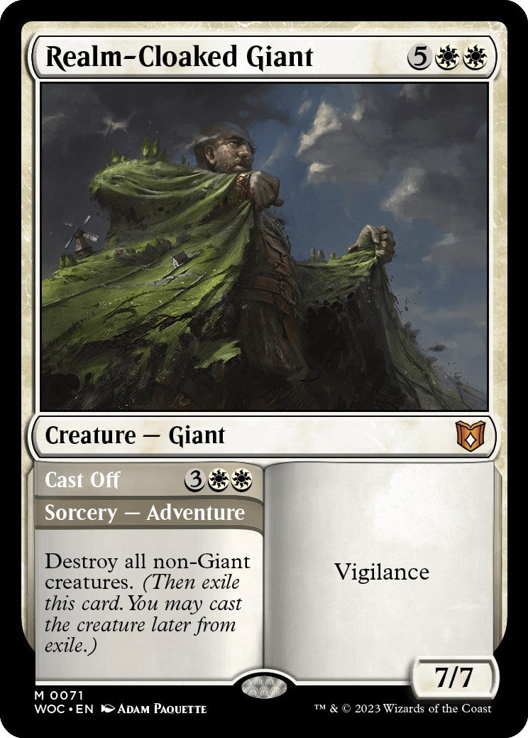 Realm-Cloaked Giant // Cast Off [Wilds of Eldraine Commander] | Game Master's Emporium (The New GME)