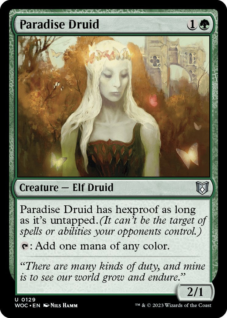 Paradise Druid [Wilds of Eldraine Commander] | Game Master's Emporium (The New GME)