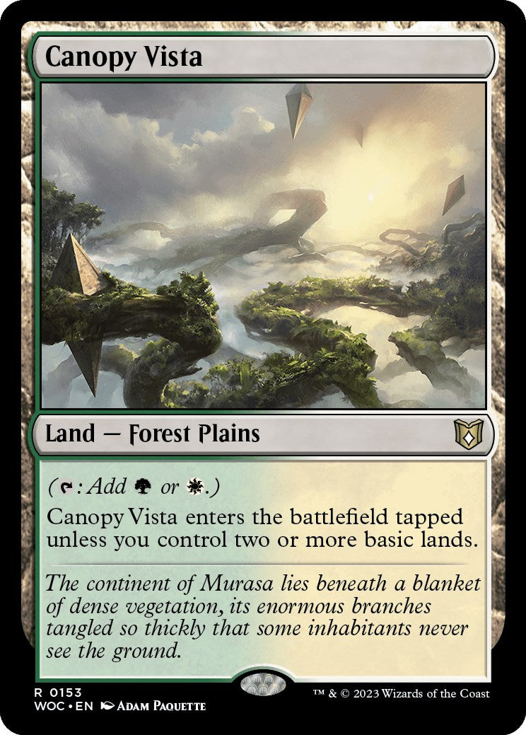 Canopy Vista [Wilds of Eldraine Commander] | Game Master's Emporium (The New GME)