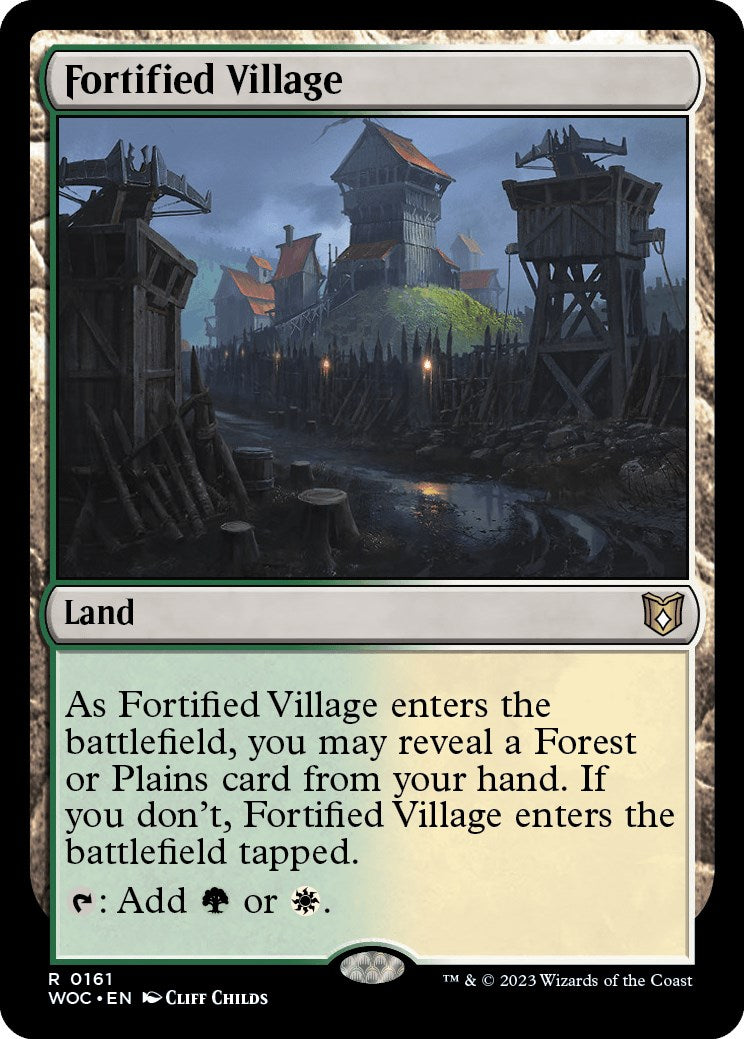 Fortified Village [Wilds of Eldraine Commander] | Game Master's Emporium (The New GME)