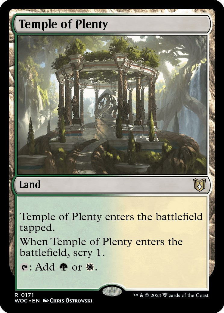 Temple of Plenty [Wilds of Eldraine Commander] | Game Master's Emporium (The New GME)