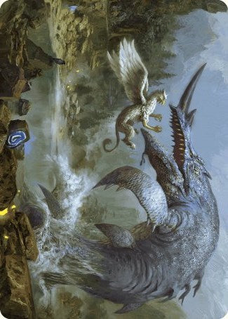 Horned Loch-Whale Art Card [Wilds of Eldraine Art Series] | Game Master's Emporium (The New GME)