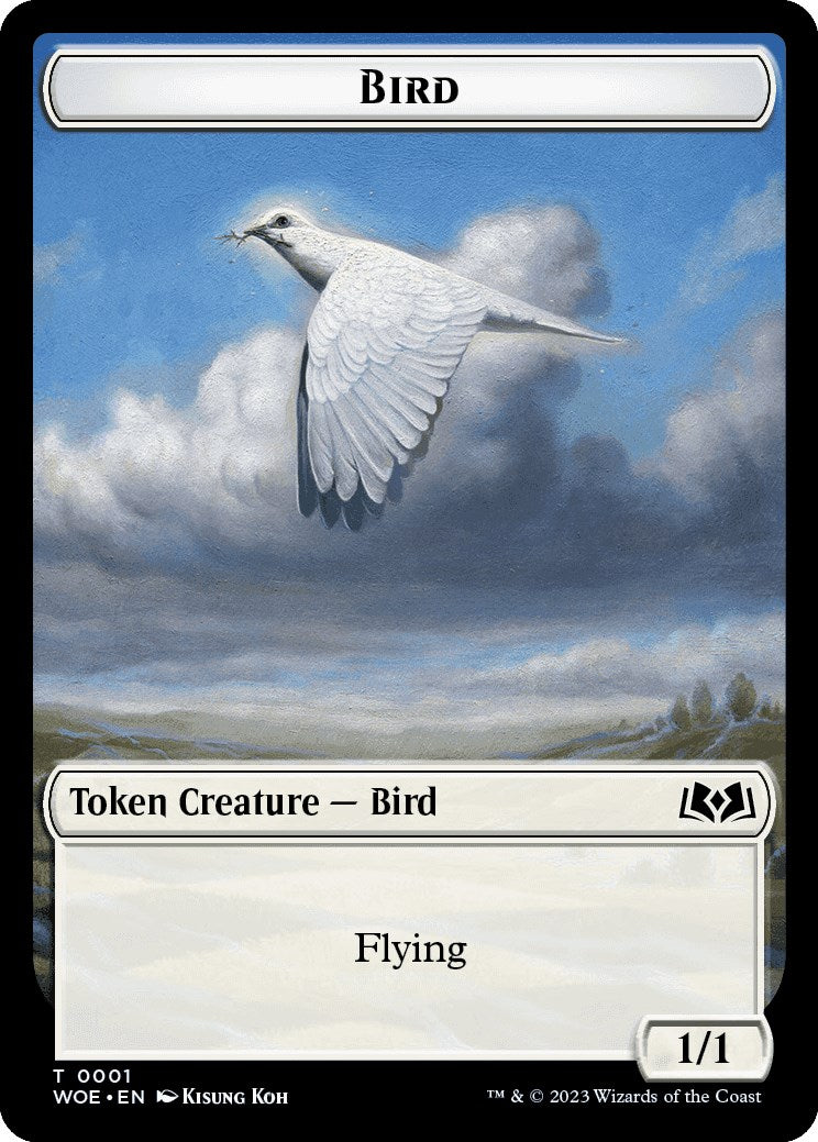 Bird Token [Wilds of Eldraine Tokens] | Game Master's Emporium (The New GME)