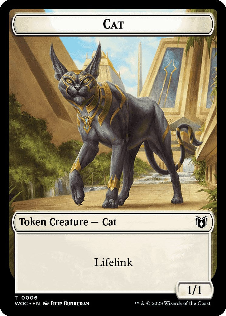 Cat (0006) // Pegasus Double-Sided Token [Wilds of Eldraine Commander Tokens] | Game Master's Emporium (The New GME)