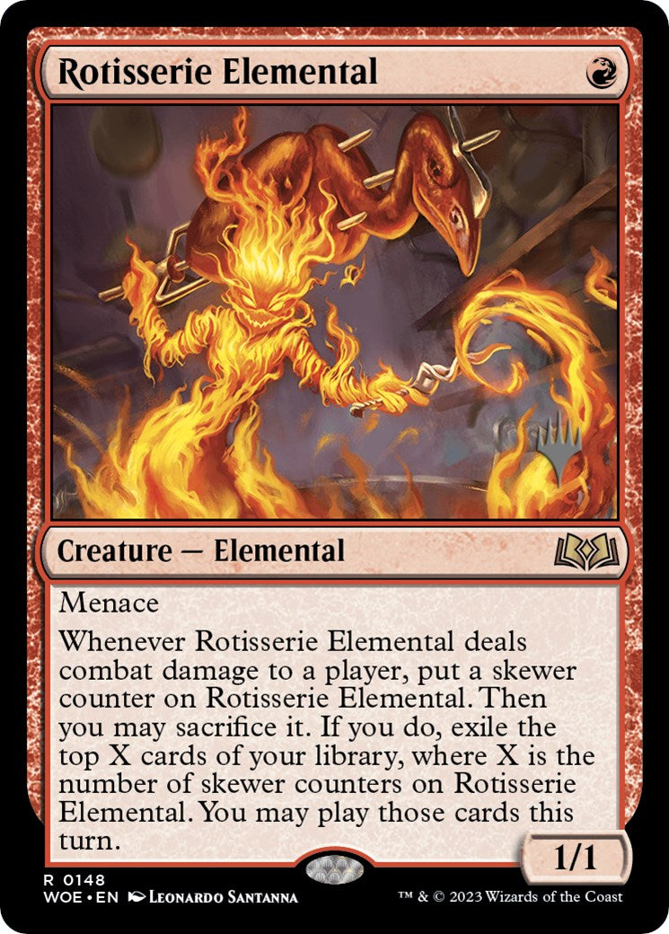 Rotisserie Elemental (Promo Pack) [Wilds of Eldraine Promos] | Game Master's Emporium (The New GME)