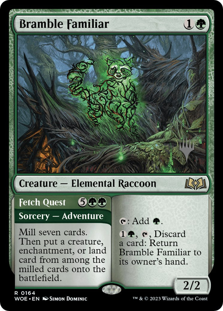 Bramble Familiar // Fetch Quest (Promo Pack) [Wilds of Eldraine Promos] | Game Master's Emporium (The New GME)