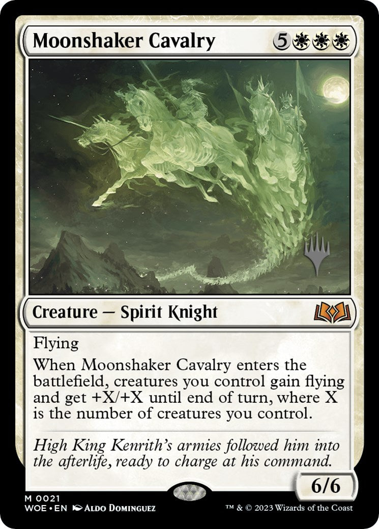 Moonshaker Cavalry (Promo Pack) [Wilds of Eldraine Promos] | Game Master's Emporium (The New GME)