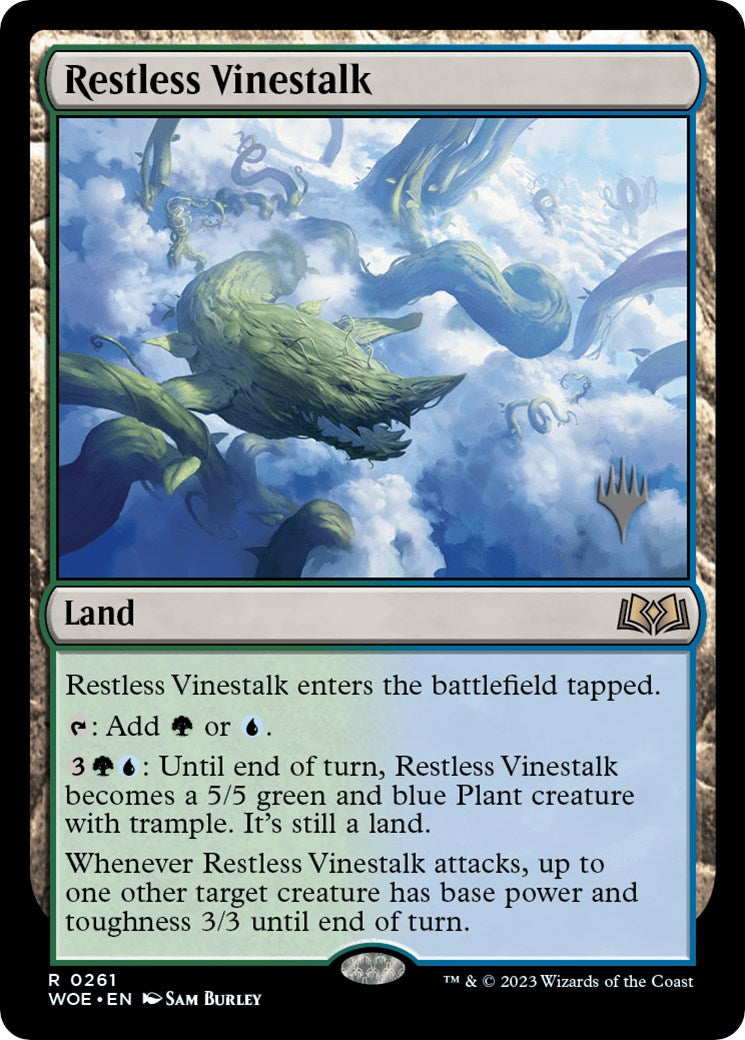 Restless Vinestalk (Promo Pack) [Wilds of Eldraine Promos] | Game Master's Emporium (The New GME)