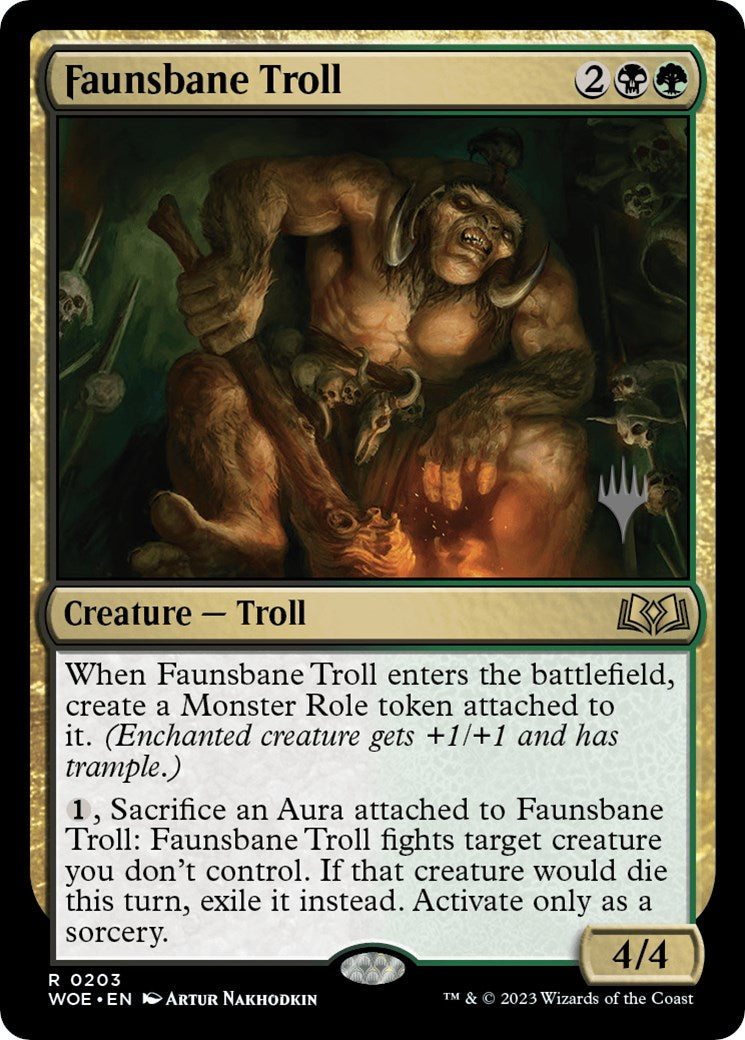 Faunsbane Troll (Promo Pack) [Wilds of Eldraine Promos] | Game Master's Emporium (The New GME)