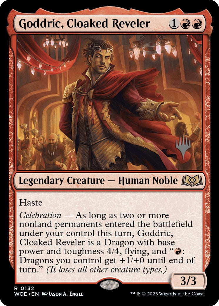 Goddric, Cloaked Reveler (Promo Pack) [Wilds of Eldraine Promos] | Game Master's Emporium (The New GME)