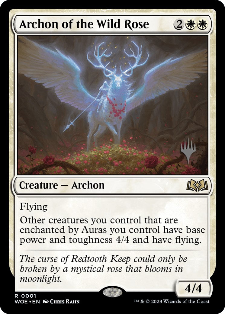 Archon of the Wild Rose (Promo Pack) [Wilds of Eldraine Promos] | Game Master's Emporium (The New GME)