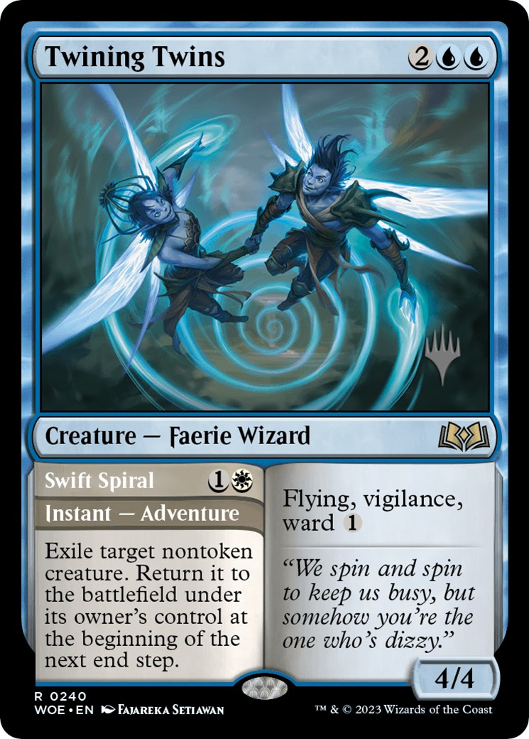 Twining Twins // Swift Spiral (Promo Pack) [Wilds of Eldraine Promos] | Game Master's Emporium (The New GME)