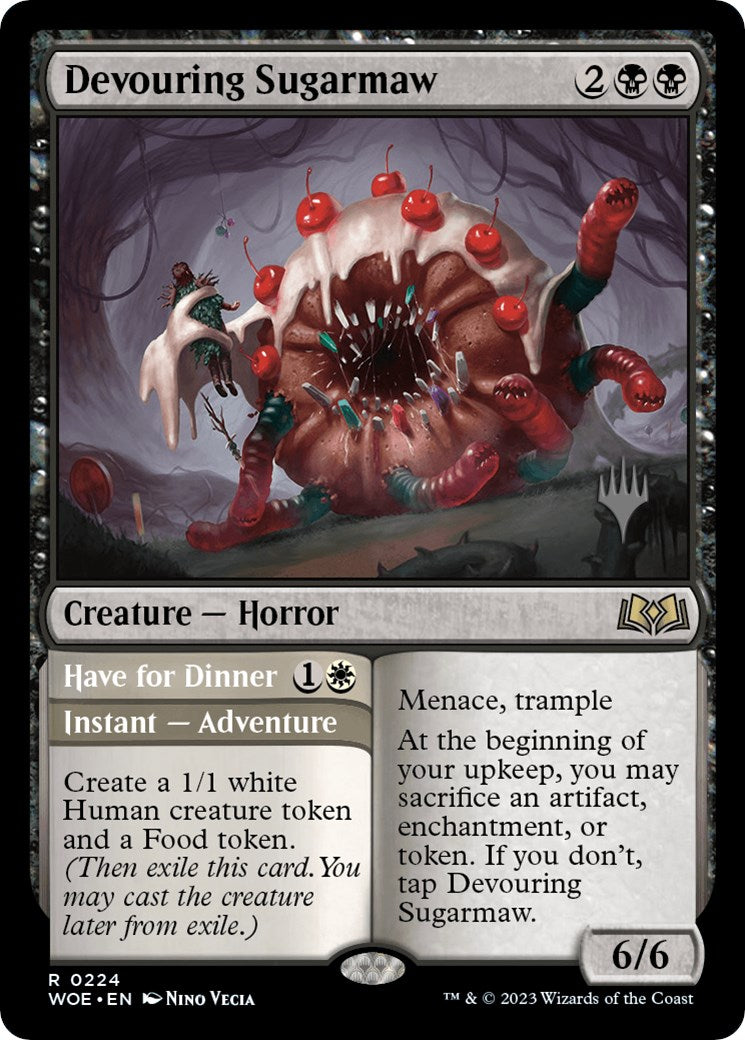 Devouring Sugarmaw // Have for Dinner(Promo Pack) [Wilds of Eldraine Promos] | Game Master's Emporium (The New GME)