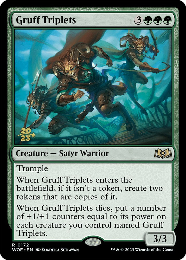 Gruff Triplets [Wilds of Eldraine Prerelease Promos] | Game Master's Emporium (The New GME)