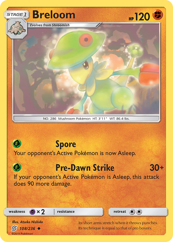 Breloom (108/236) [Sun & Moon: Unified Minds] | Game Master's Emporium (The New GME)