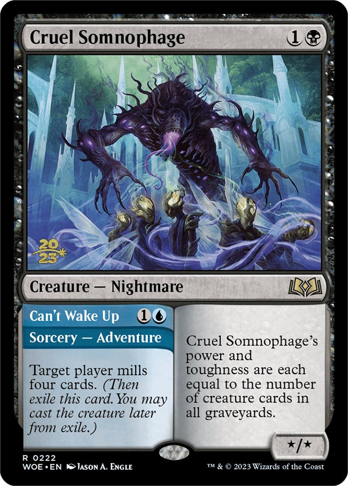 Cruel Somnophage // Can't Wake Up [Wilds of Eldraine Prerelease Promos] | Game Master's Emporium (The New GME)
