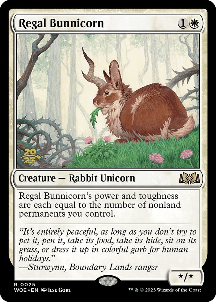 Regal Bunnicorn [Wilds of Eldraine Prerelease Promos] | Game Master's Emporium (The New GME)