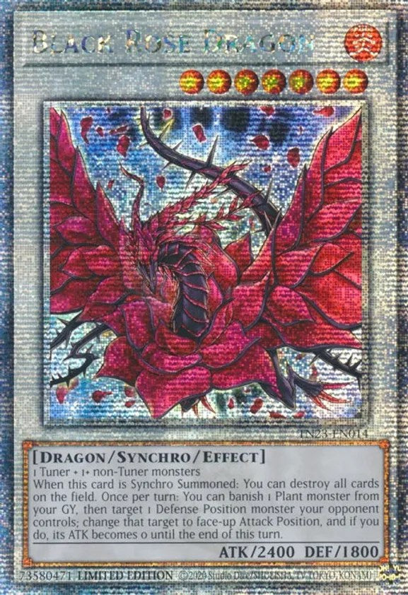 Black Rose Dragon [TN23-EN014] Quarter Century Secret Rare | Game Master's Emporium (The New GME)