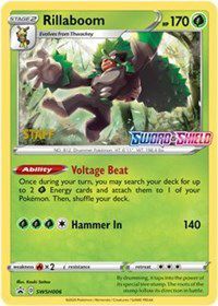 Rillaboom (SWSH006) (Staff Prerelease Promo) [Sword & Shield: Black Star Promos] | Game Master's Emporium (The New GME)