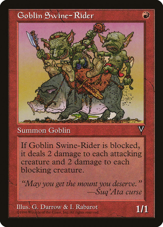 Goblin Swine-Rider [Visions] | Game Master's Emporium (The New GME)