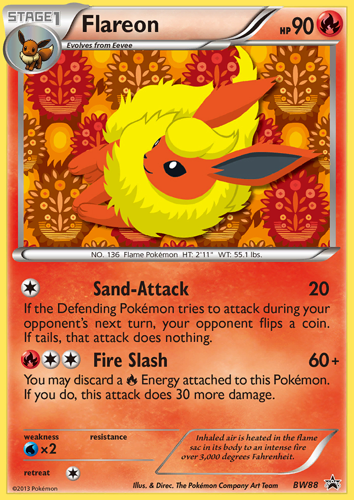 Flareon (BW88) [Black & White: Black Star Promos] | Game Master's Emporium (The New GME)